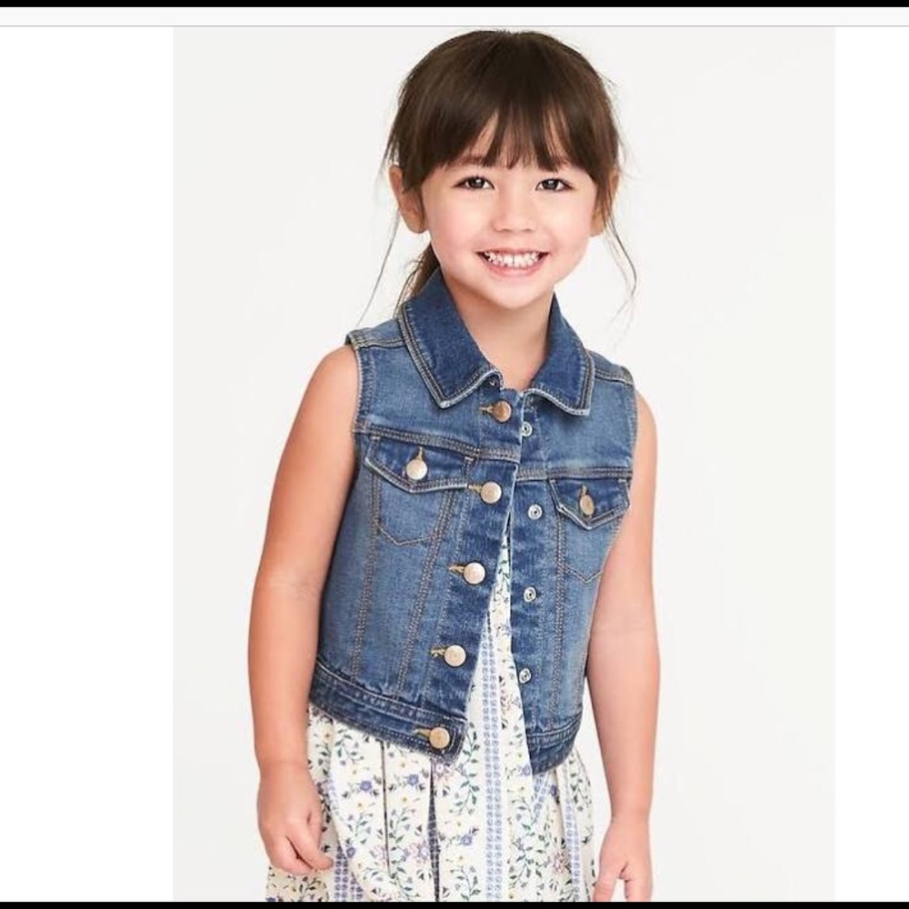 Toddler jean vest